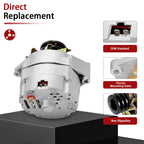 Alternator for Chevy 10SI (1-Wire, 2 Groove Pulley)
