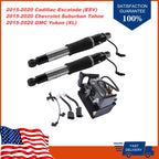 2Pcs Rear Air Shock Struts & Compressor 15254590 for Chevy Tahoe (2015–2017)