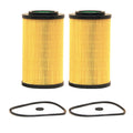 Set of 2 Wix Engine Motor Oil Filters for Hyundai Kia V6 (StdAsp GAS)