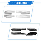 Set of 4 Roof Rack Side Rails End Covers for Toyota RAV4 (2006–2012) Silver