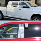 Set of 4 Door B Pillar Posts Decal Trim Cover Chrome for Dodge Ram 4500 (2010–2018)