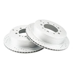 Rear Drilled Slotted Brake Rotors for Toyota Sequoia (2008–2022)