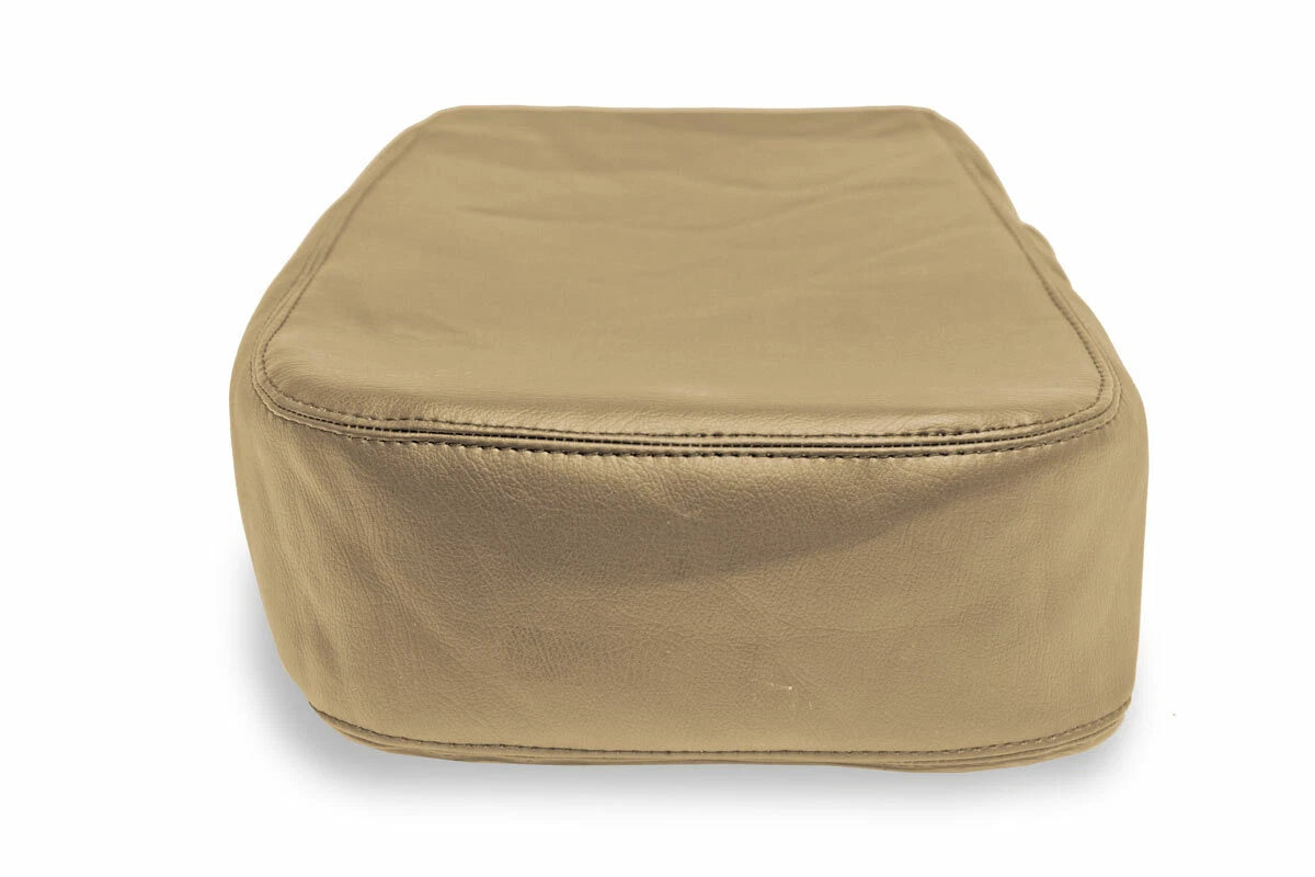Console Lid Jump Seat Cover for Chevrolet Silverado (2007–2013) Beige PVC Leather