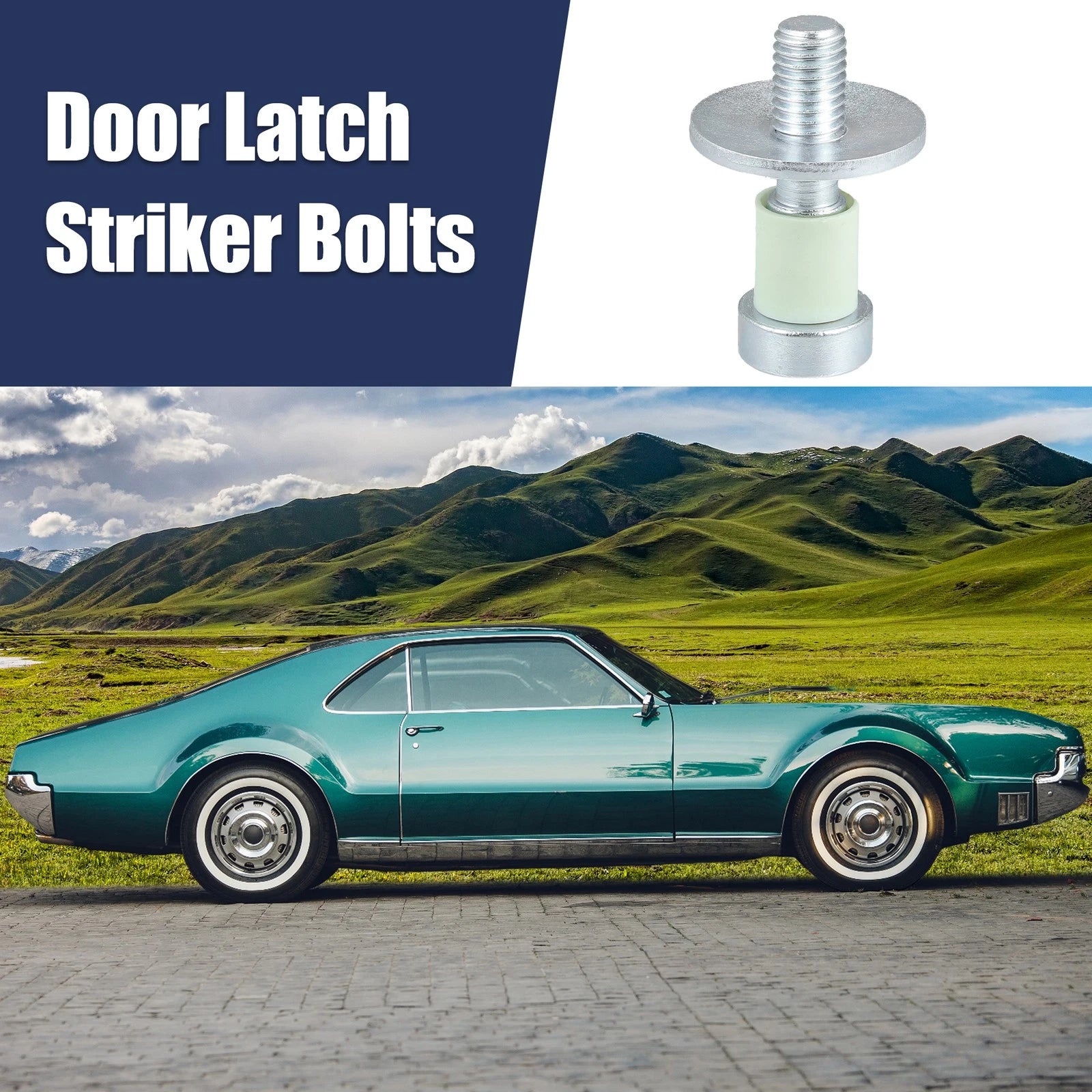 Door Latch Lock Striker Bolts for GMC Jimmy, Cadillac (Year Range Not Specified)