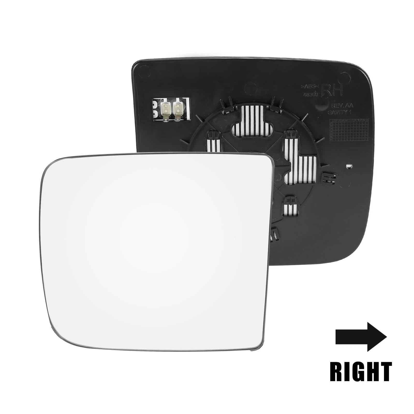 Heated Car Mirror Glass Right Side for Dodge Ram 1500 2500 3500 (2002–2023)