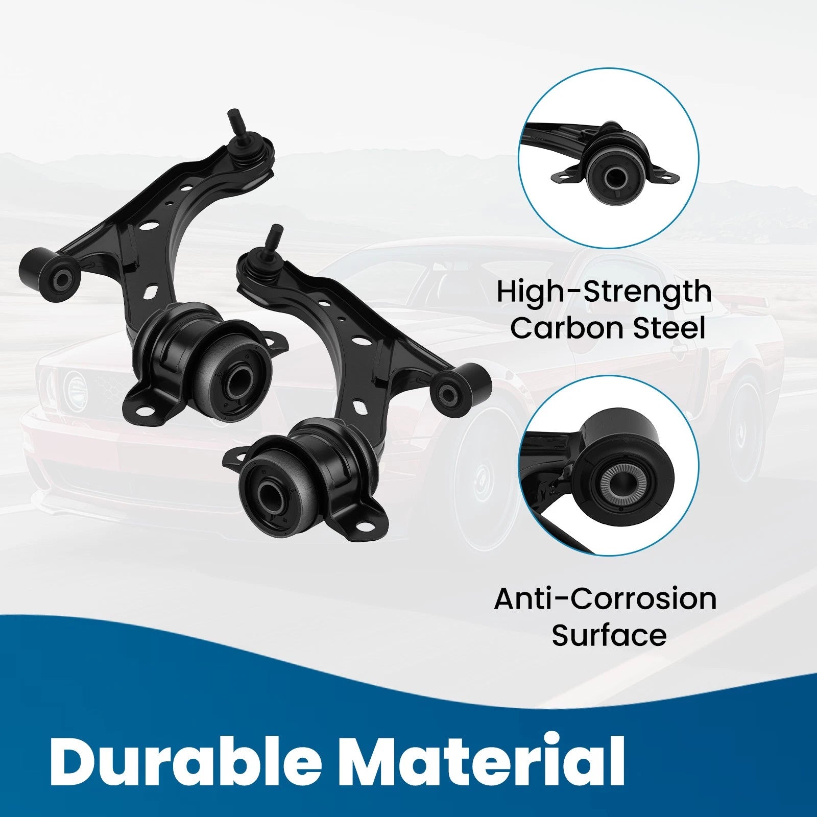 Front Lower Control Arms Sway Bar for Ford Mustang (2005–2010)