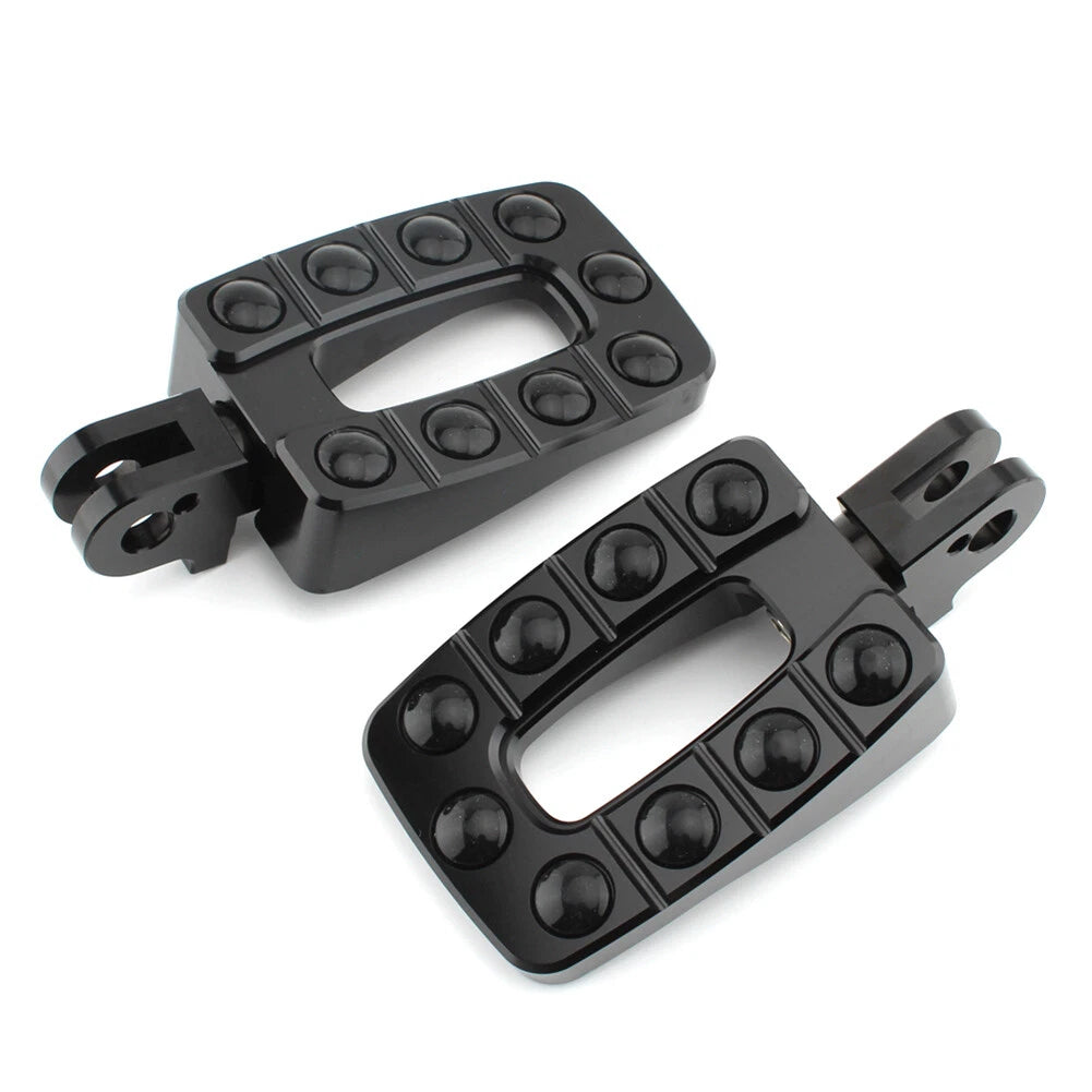 1 Pair Black Non-slip Rear Foot Pegs for T100 (2002–2013)