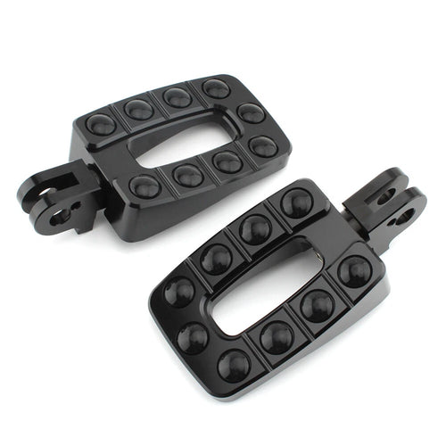 1 Pair Black Non-slip Rear Foot Pegs for T100 (2002–2013)