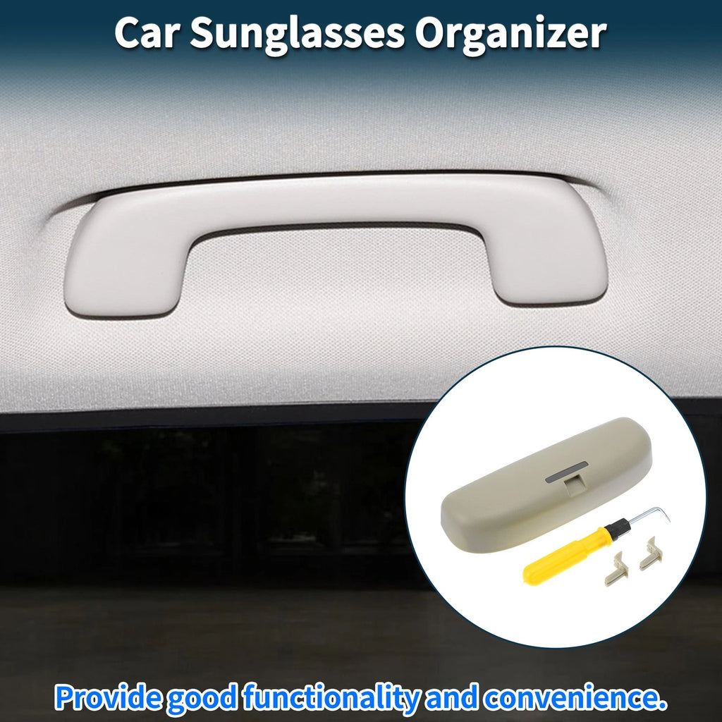 Sunglasses Case for Audi A3 (2012–2021) Eyeglasses Holder Storage Box Beige