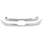 Set of 2 Chrome Front Upper & Center Grille Trim for Ford Edge (2011–2014)