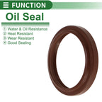 Set of 5 Oil Seal Rotary Shaft Seal FKM Rubber 45x55x6mm