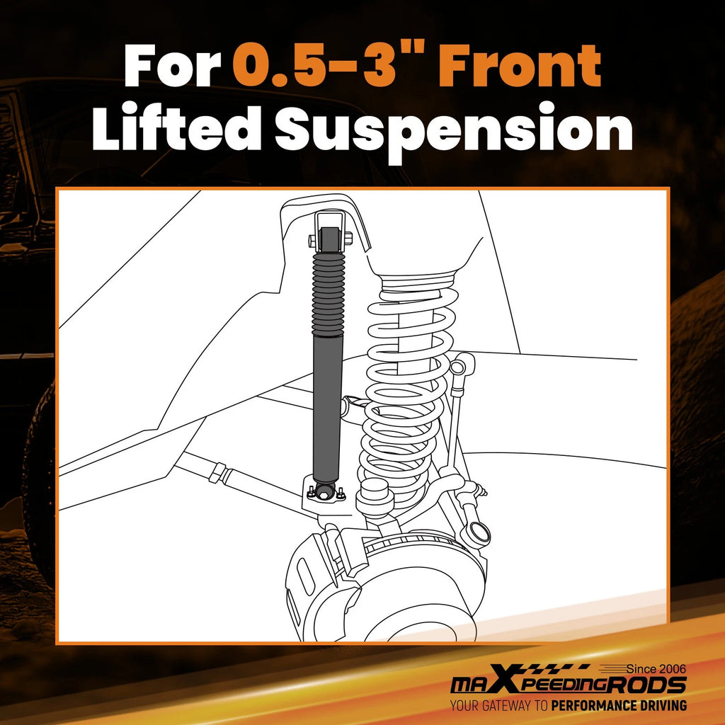 Front Shock Absorbers for Jeep Grand Cherokee (1986–2004) 0.5-3" Lift