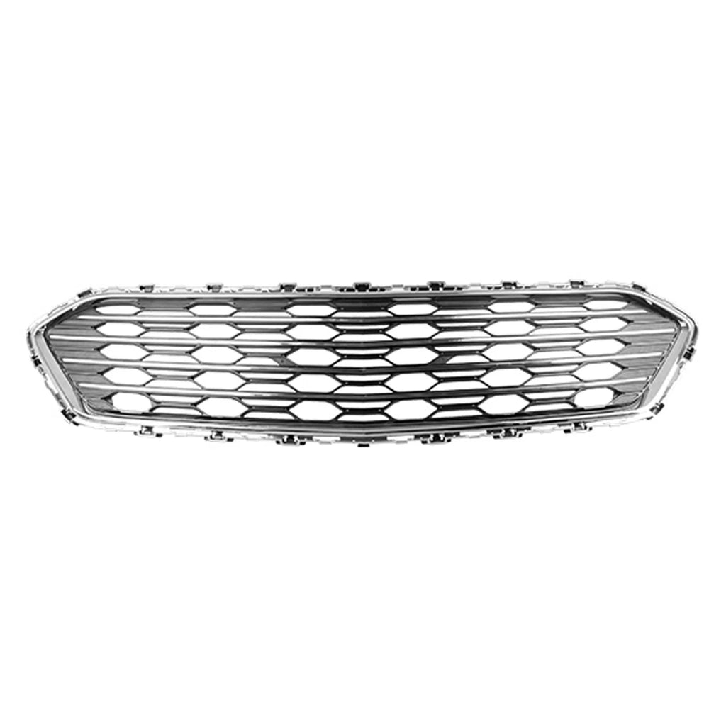 Replacement Chrome Plastic Front Center Grille (See compatibility Chart)