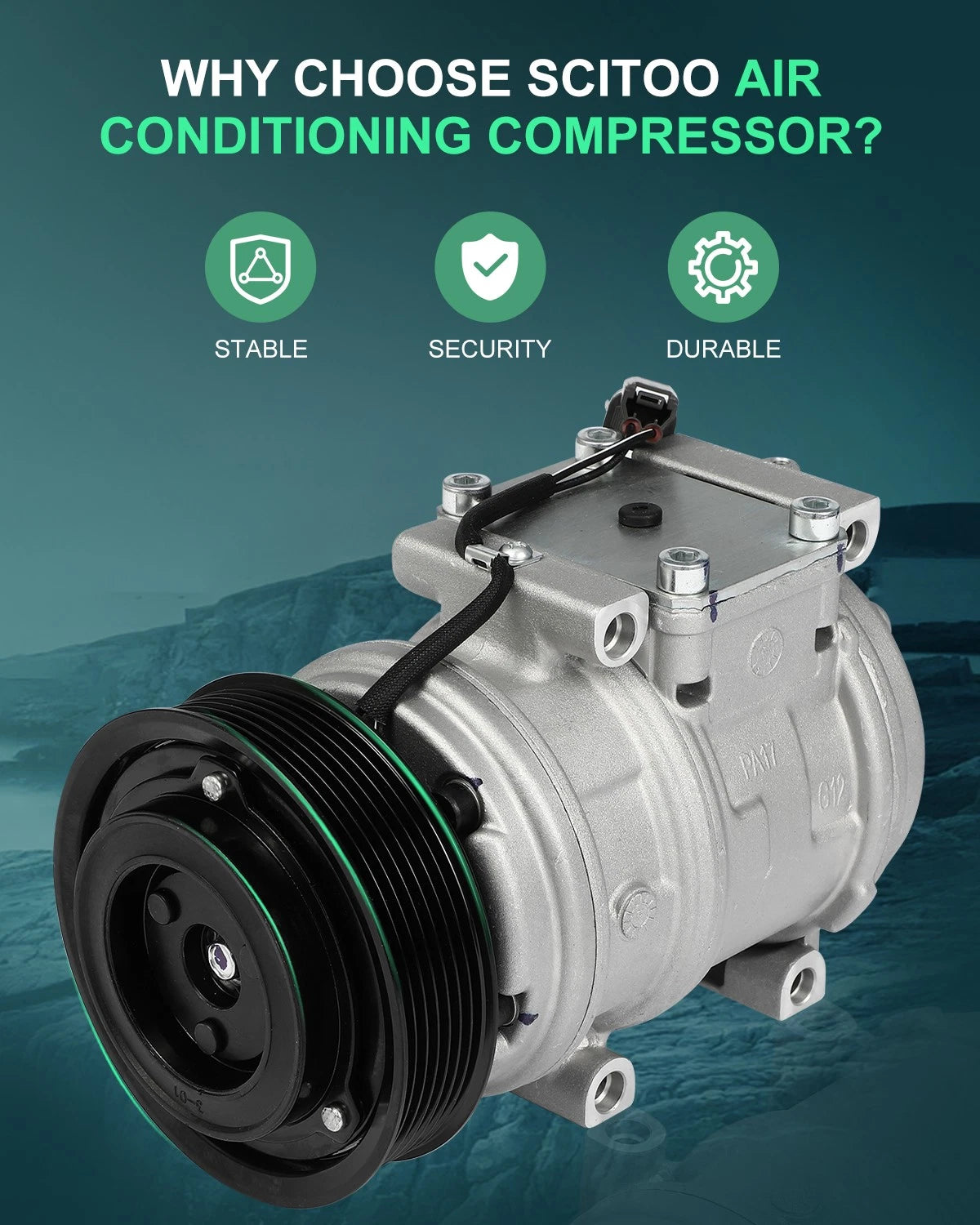A/C Compressor with Clutch for Land Rover Discovery Range Rover (1999–2002)