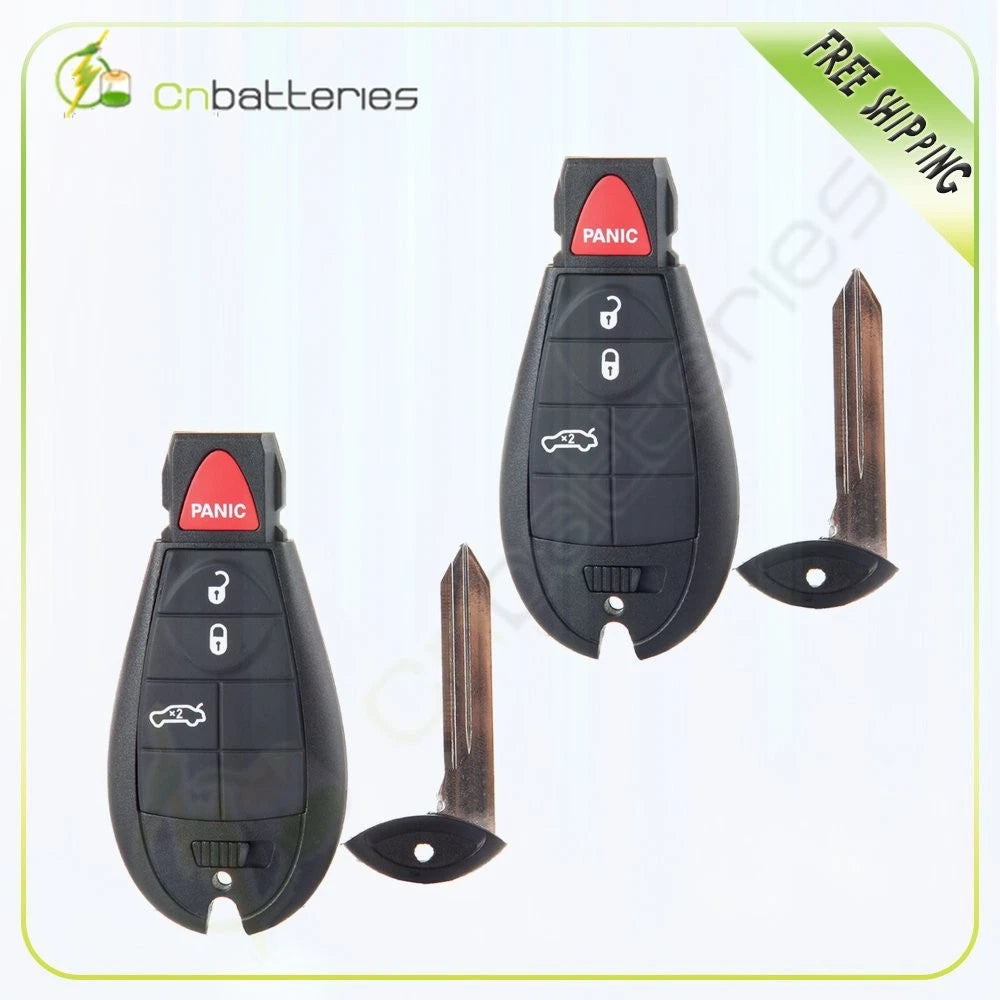 2 Keyless Entry Remote Fob for Dodge Charger Challenger (2008–2012)
