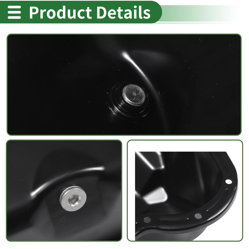 1 Pc Engine Oil Pan for Volkswagen Polo (1995–2001) No.049103601 Iron Black