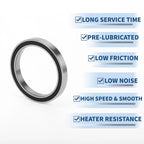 Deep Groove Ball Bearing 6809DD for Scooter Skateboard Wheel (45x58x7mm)