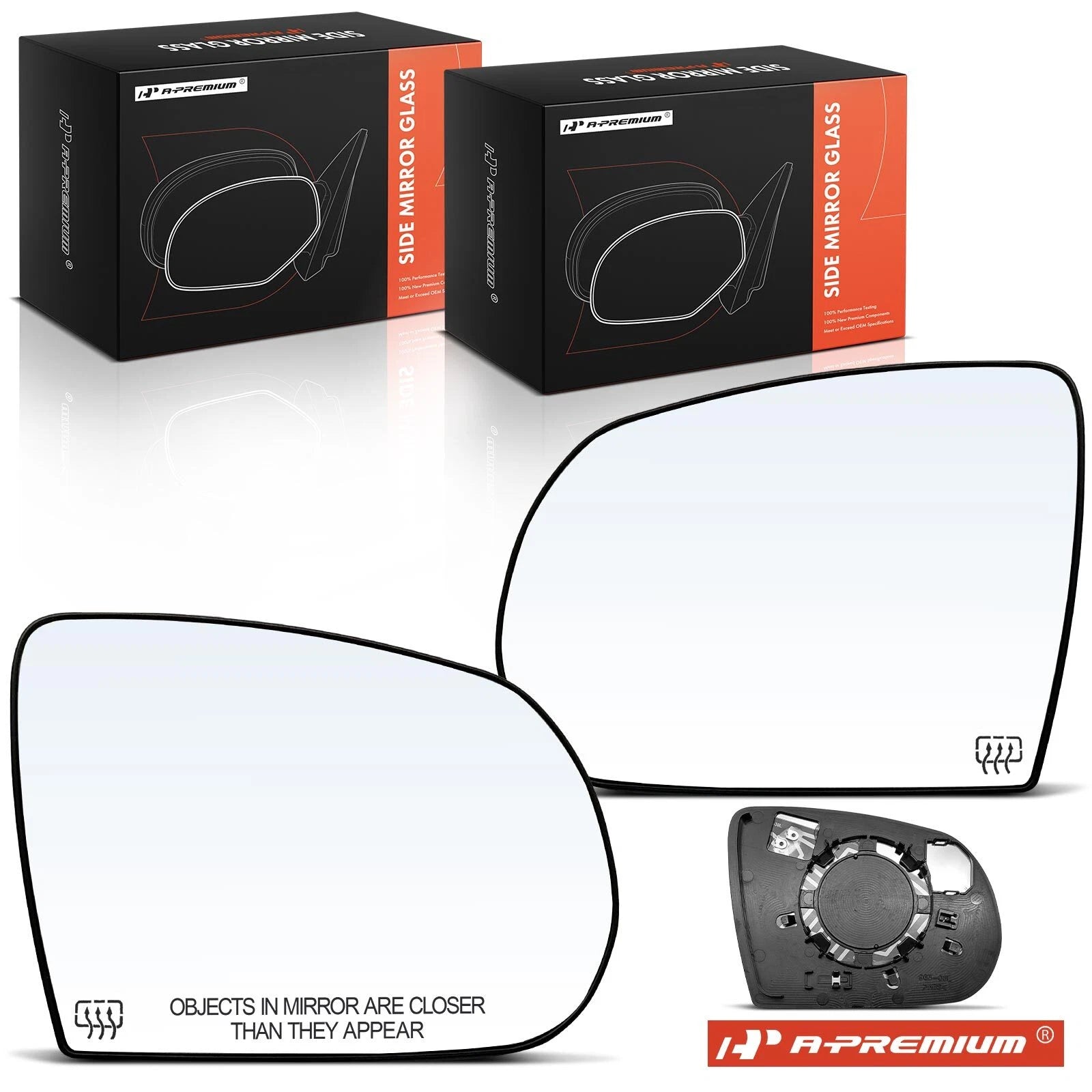 2X Heated Power Mirror Glass for Jeep Cherokee (2014–2023)