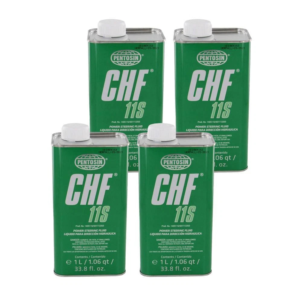 Set of 4 Pentosin CHF 11S Power Steering Hydraulic Oil for (1L)