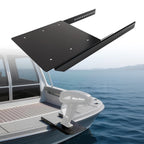 Black Steel Boat Mount for Universal Anchor Winch BBQ Grill (Adjustable)