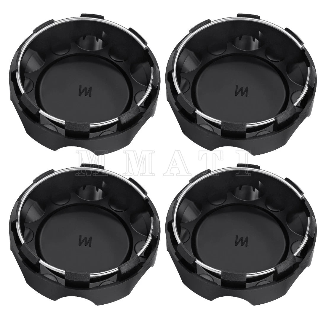 Set of 4 Black Rim Hub Caps for Polaris RZR XP 1000 (2017–2022) 1522853-655