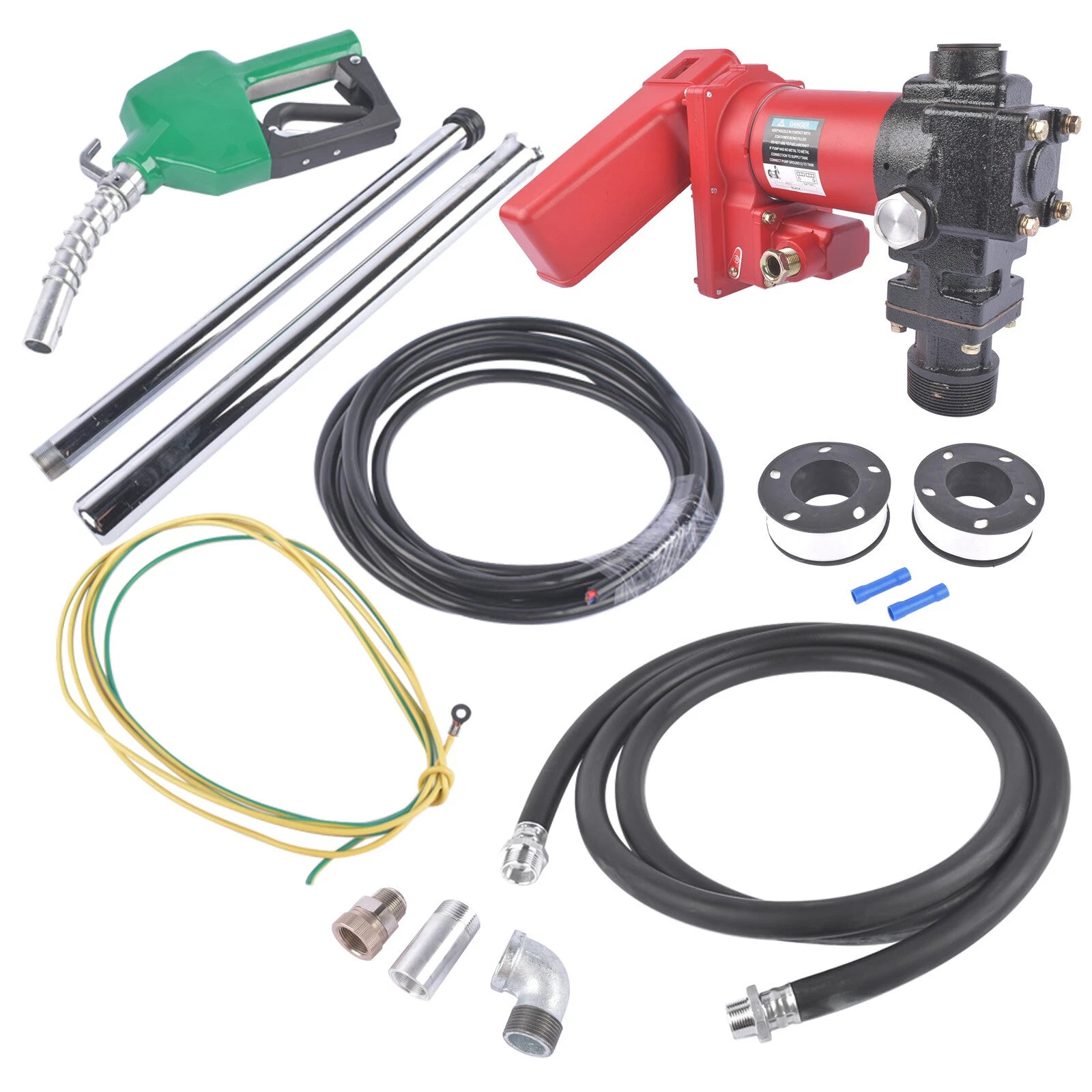 High Flow 20GPM 12V Fuel Transfer Pump with Automatic Nozzle for Gasoline (YYYY–YYYY)
