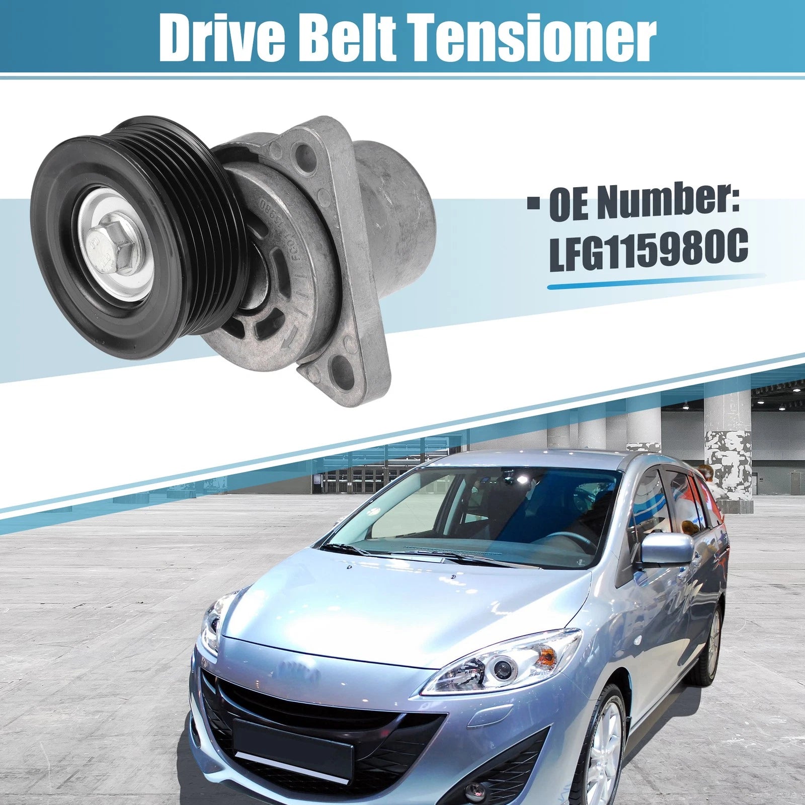 Belt Tensioner Pulley Assembly No.LFG115980C/LFG115980B for Mazda 3 (2010–2013)