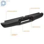 Rear Step Bumper Face Bar Assembly for Toyota Tacoma (1995-2004)