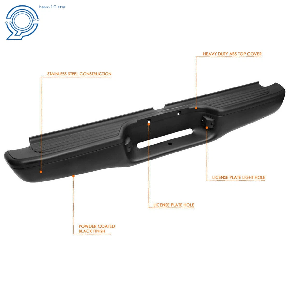 Rear Step Bumper Face Bar Assembly for Toyota Tacoma (1995-2004)