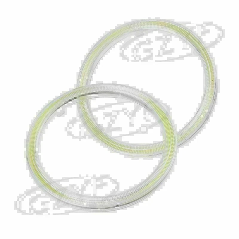 Pair 80mm COB LED Angel Eyes Halo Ring Fog Lamps for
