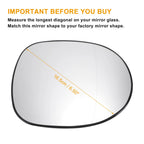 Right Side Heated Mirror Glass for Honda Civic (2005–2012)