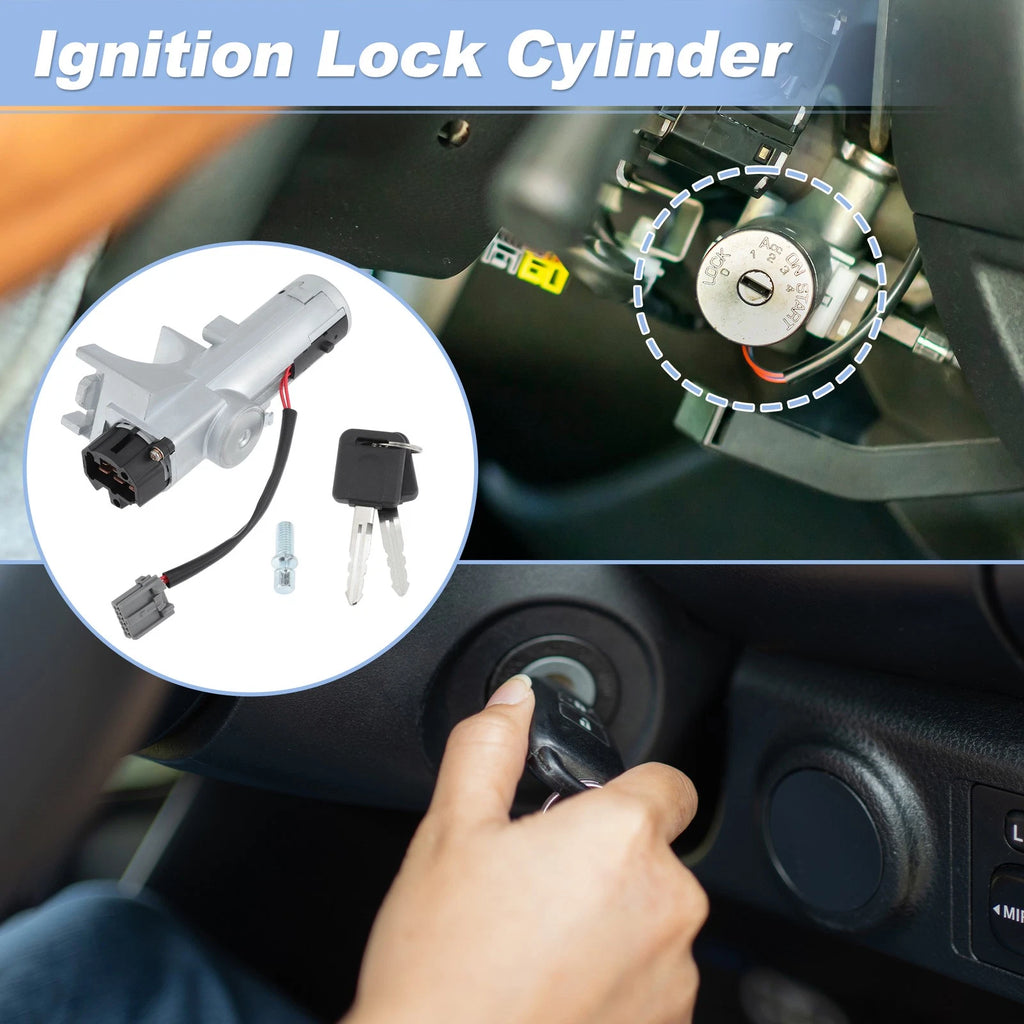 Ignition Lock Cylinder w/ 2 Key for Nissan Versa (2007–2012) D8700ZW80A/D8700EL50A