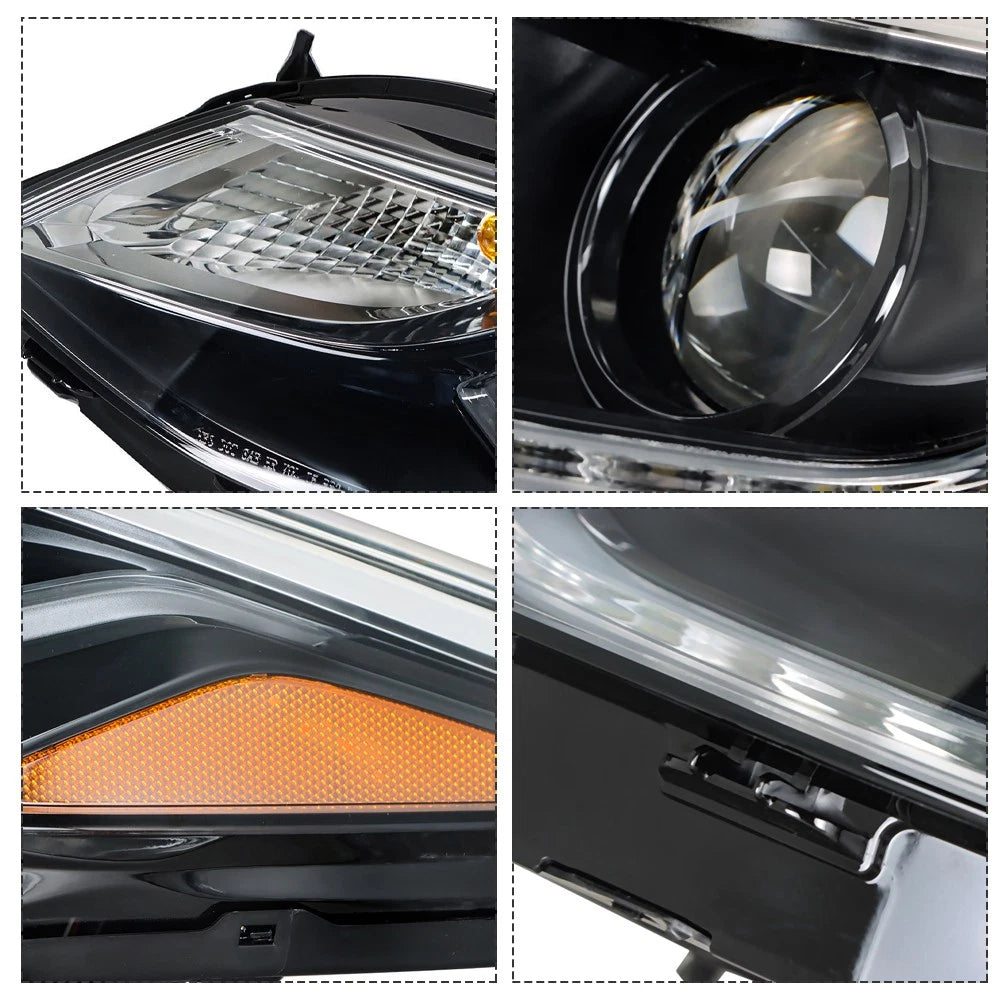 LED Headlight with DRL for Chevy Cruze (2016–2019) LH/Driver Side Black