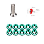 50Pcs Billet Aluminum Fender Bumper Washer Dress Up Kit for JDM Vehicles
