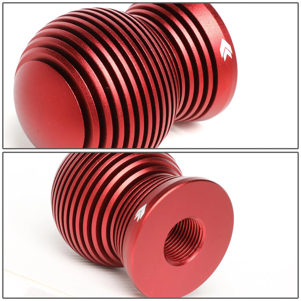 NRG 65mm Red Heat Sink Spheric Style Shift Knob Kit for Universal (2010–2023)