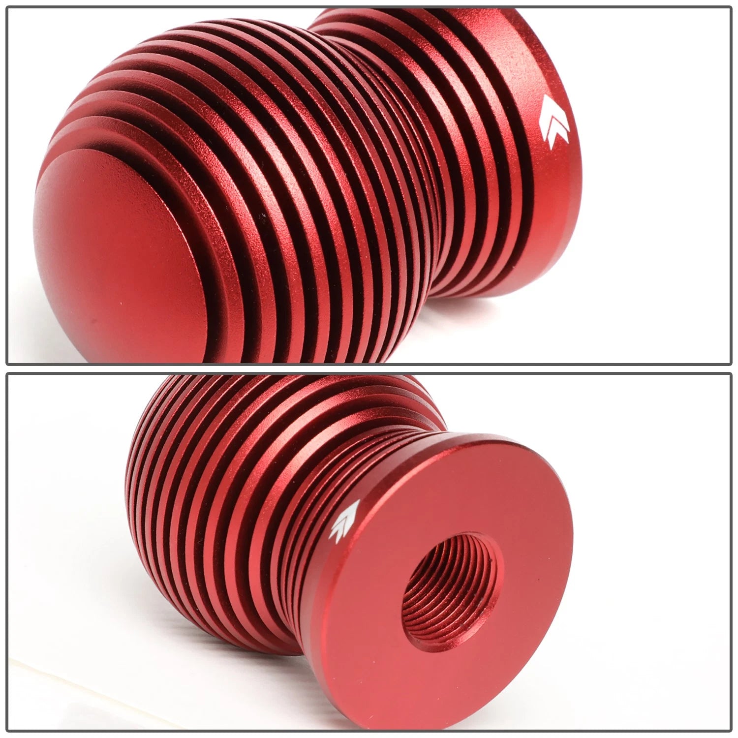 NRG 65mm Red Heat Sink Spheric Style Shift Knob Kit for Universal (2010–2023)