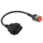 6Pin to OBD2 16Pin Diagnostic Scanner Adapter Cable for Harley Davidson