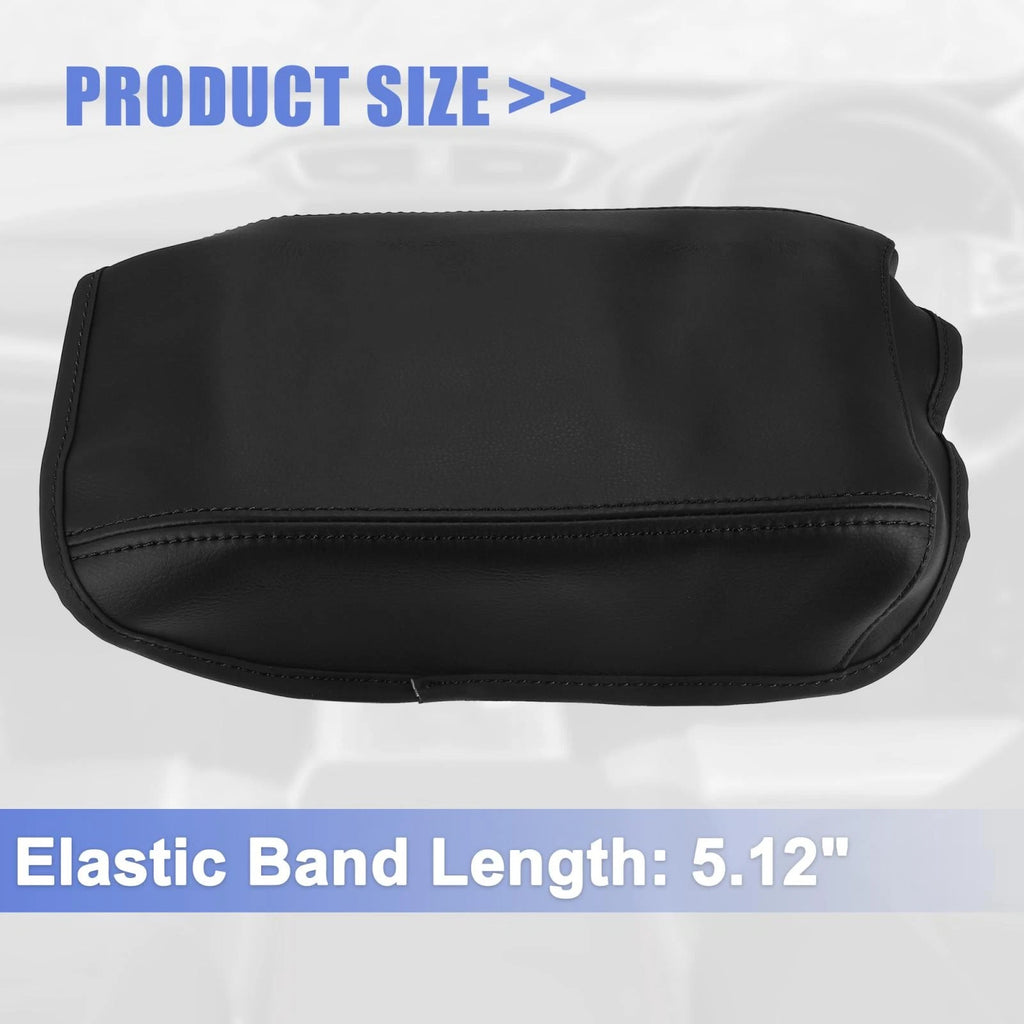 Microfiber Leather Armrest Cover for Honda CR-V (2017–2021) Black