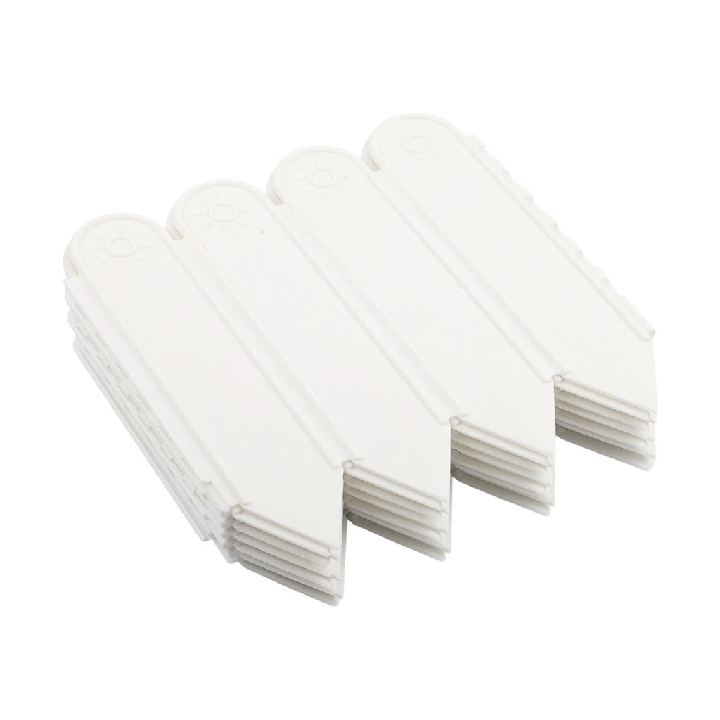 10PCS White Garden Fences for Courtyard Decoration (22cm x 20cm)