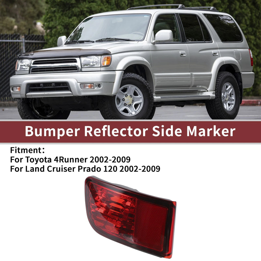 Rear Left Side Bumper Reflector for Toyota 4Runner (2010–2023)