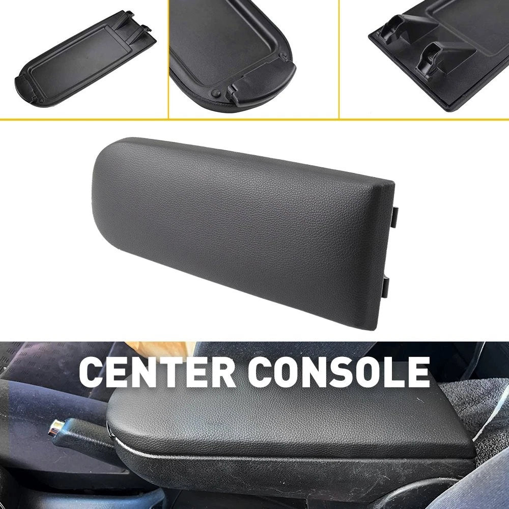 Black Console Leather Center Armrest Cover Lid for VW Beetle (1999–2009)