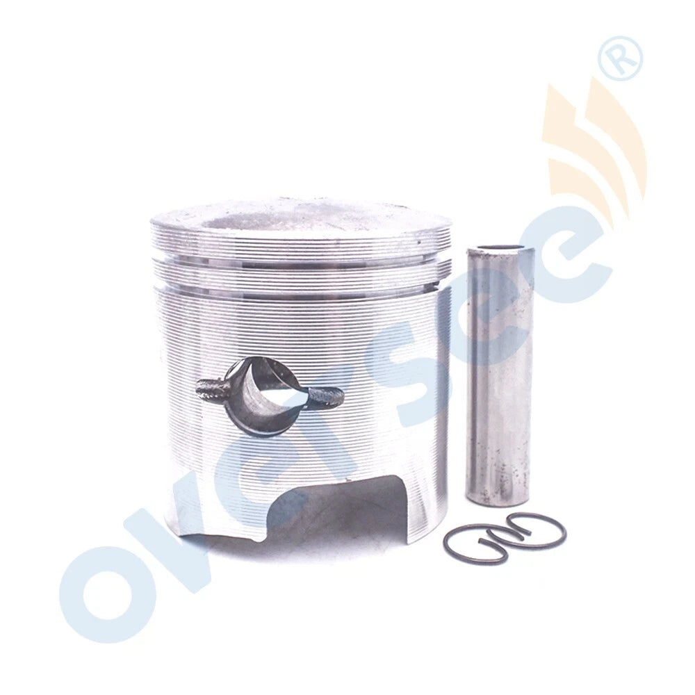 2Pcs Piston Std 12110-93130 for Suzuki Outboard Motor DT9.9 DT15 (N/A)