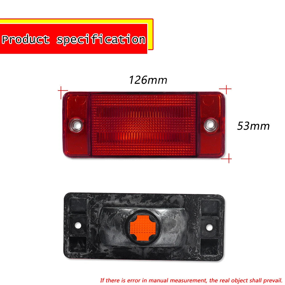 2PC Rear Side Marker Light Lens for Ford F-100 F-250 F-350 (1970–1972)