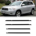 Set of 4 Window Weatherstrip Seal for Toyota Highlander (2008–2010)