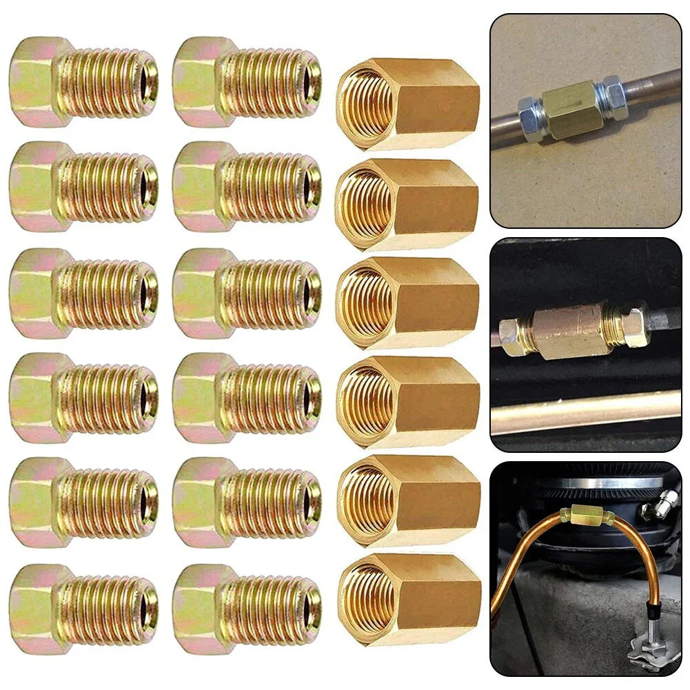 Replacement Brake Pipe Fittings 18pcs 3/8in for Vehicle