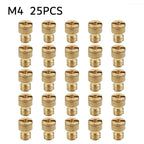 25x M4 Carburetor Jets 55-115 for Puch Maxi/Bing/Hercules (4mm Jet Set)