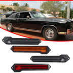 Set of 4 Front & Rear Bumper Side Marker Lights for Chevrolet Monte Carlo (1970–1972)