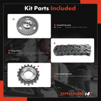 3X Timing Chain Kit for Chevy Express 1500, GMC C1500, S10 Blazer (1996–1998)