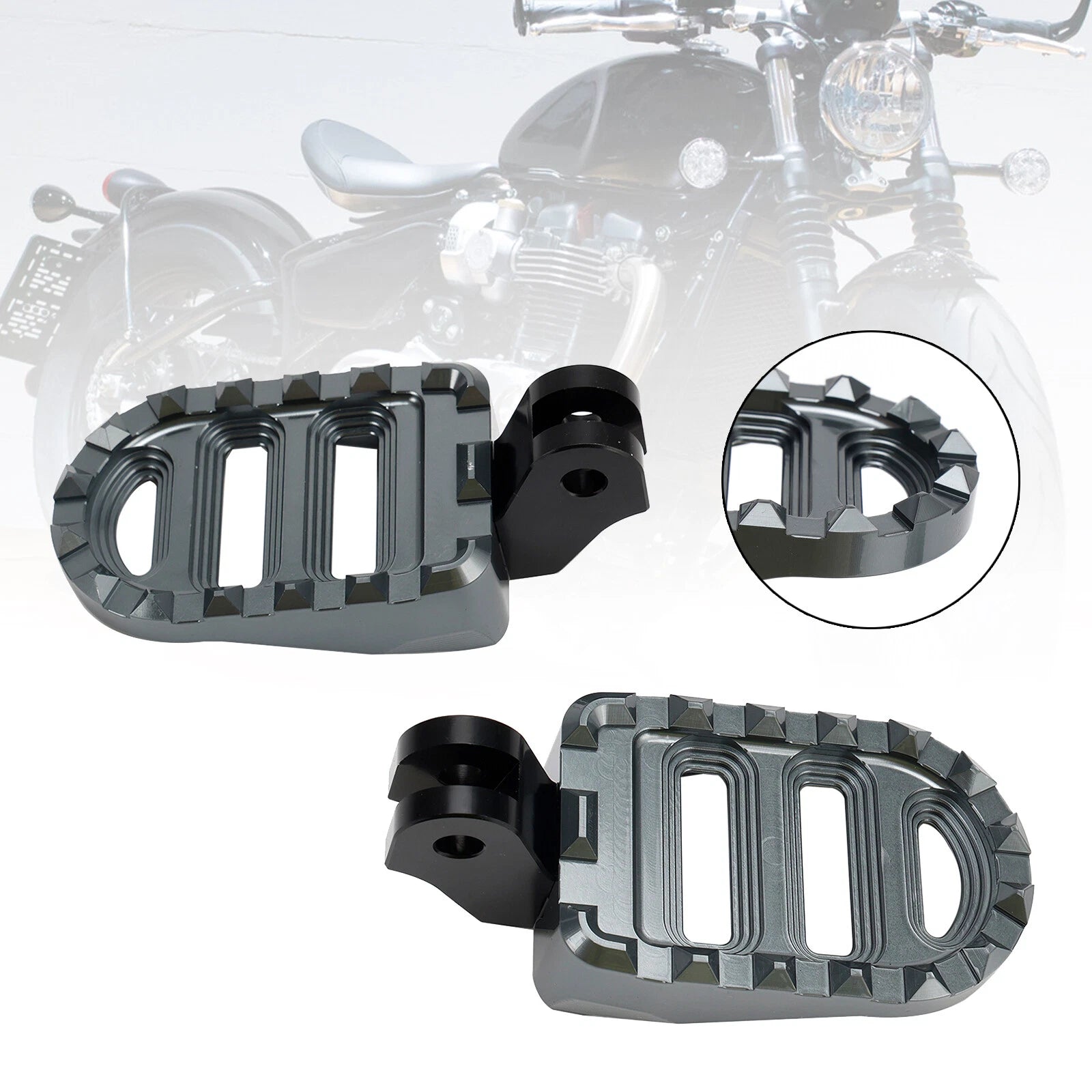 Front Footrests Foot Pegs for Bonneville T100 T120 (2016–2022)