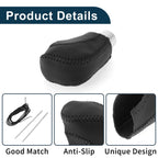 Gear Shift Knob Cover for Volkswagen Jetta (2012–2019) Black Faux Leather